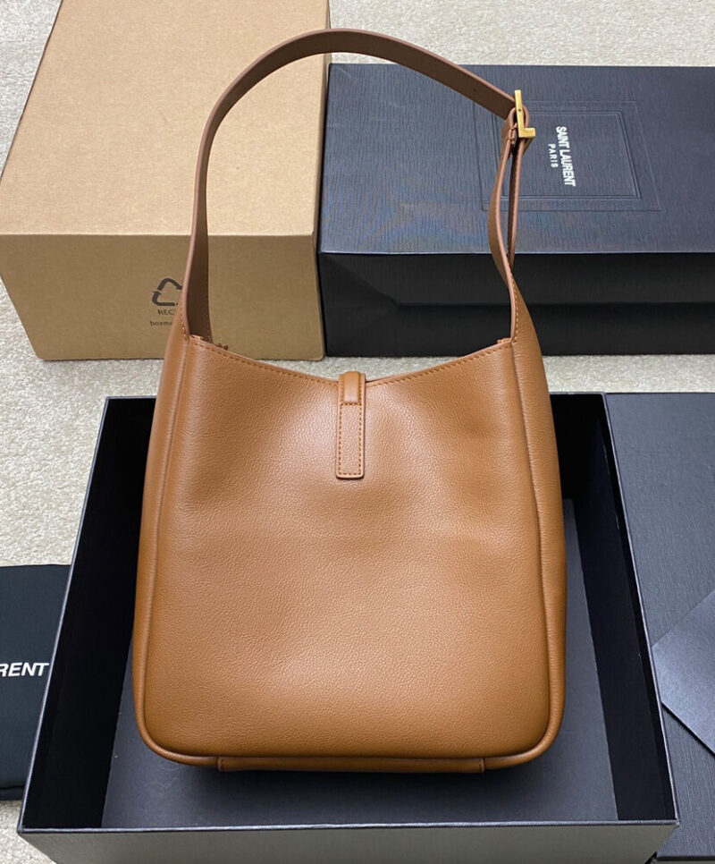 Saint Laurent Le 5 A 7 Supple Small In Grained Leather